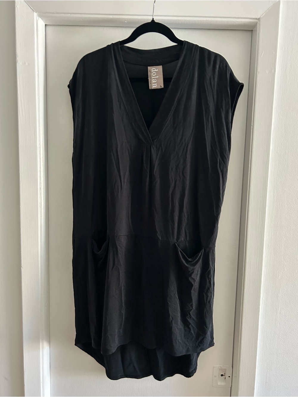 dolan Black V-Neck Dress